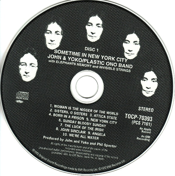 CD 1, Lennon, John  - Sometime In New York City